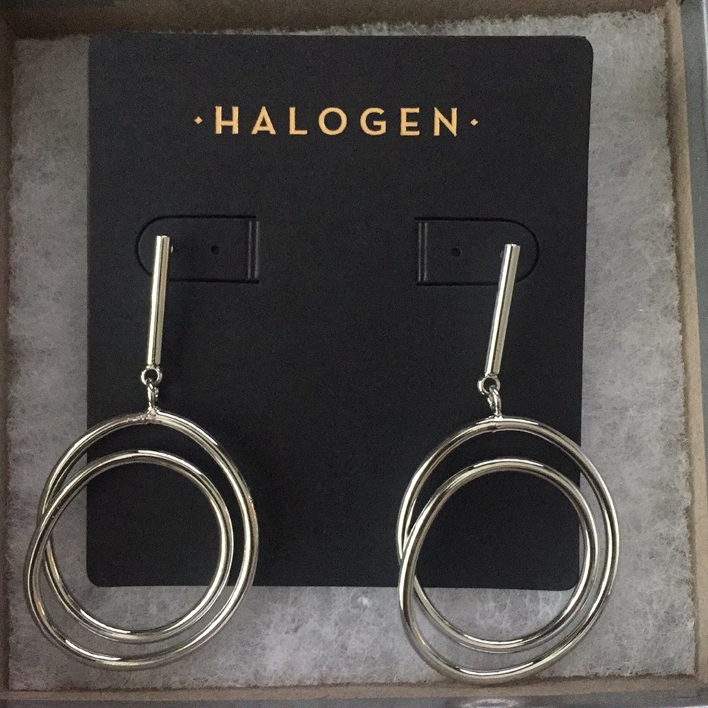 NWT Halogen Silver Drop Earrings from Nordstrom
